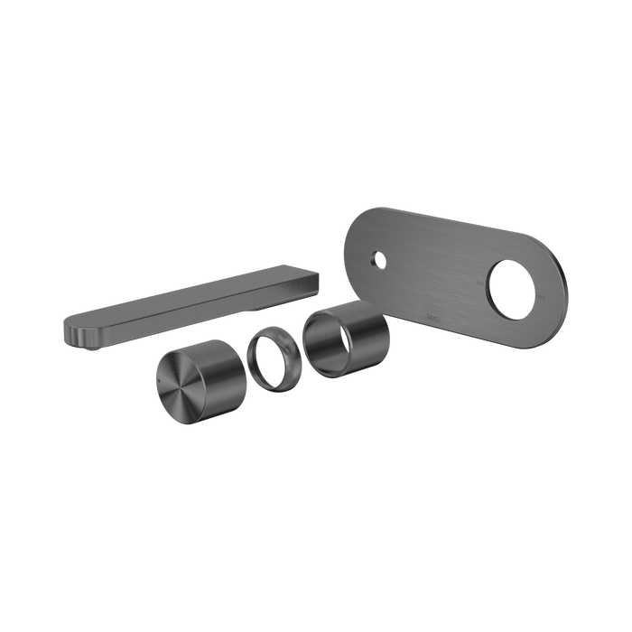 Nero Pure SS316L Progressive Wall Basin/Bath Mixer Trim Kits Only - Graphite