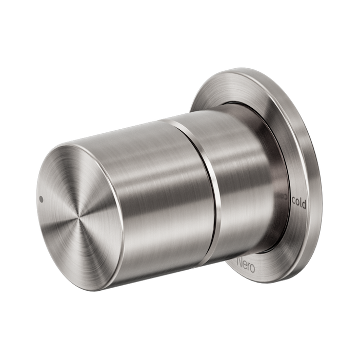 Nero Pure SS316L Progressive Shower Mixer - Brushed Nickel