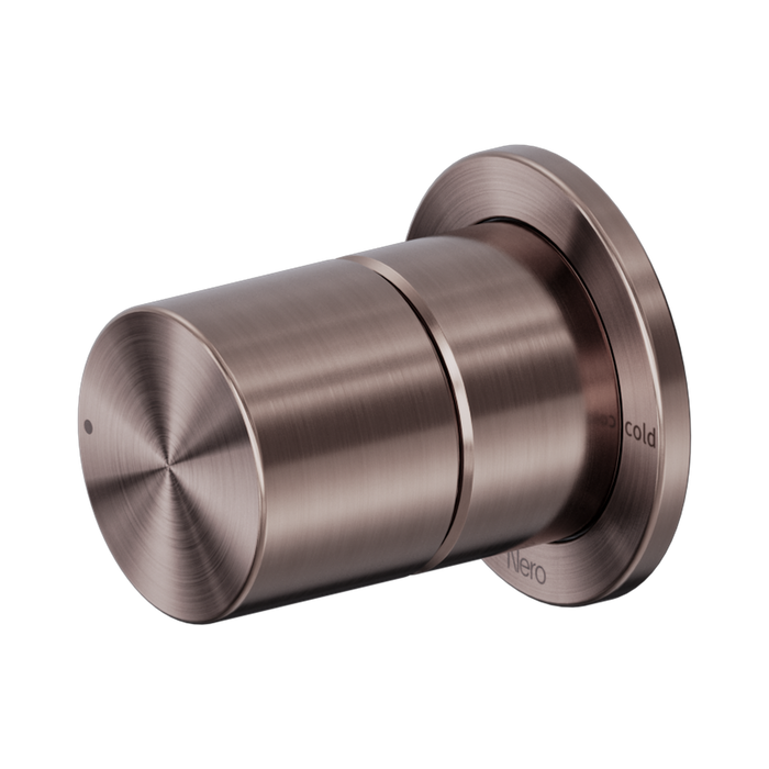Nero Pure SS316L Progressive Shower Mixer - Brushed Bronze