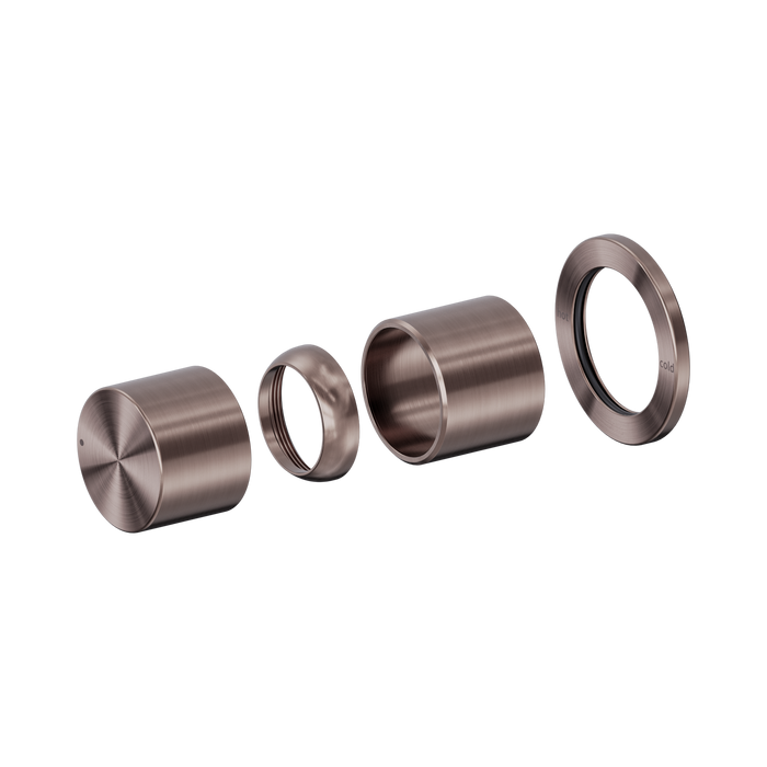 Nero Pure SS316L Progressive Shower Mixer Trim Kits Only - Brushed Bronze