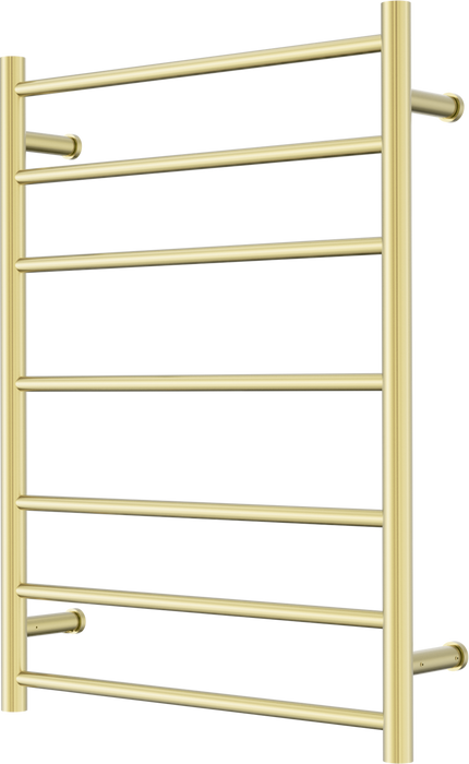 Nero Mecca 240V 7 Bar Heated Towel Ladder - Brushed Gold