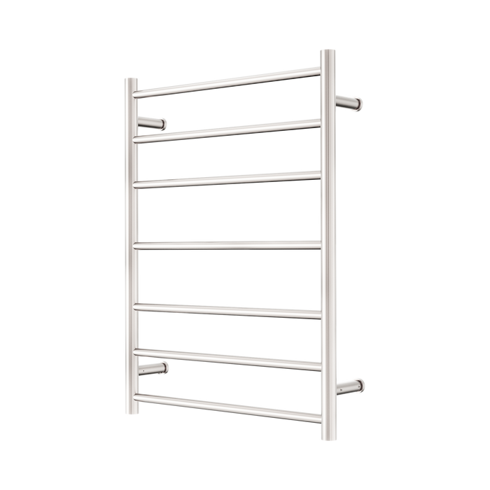 Nero Mecca 240V 7 Bar Heated Towel Ladder - Brushed Nickel
