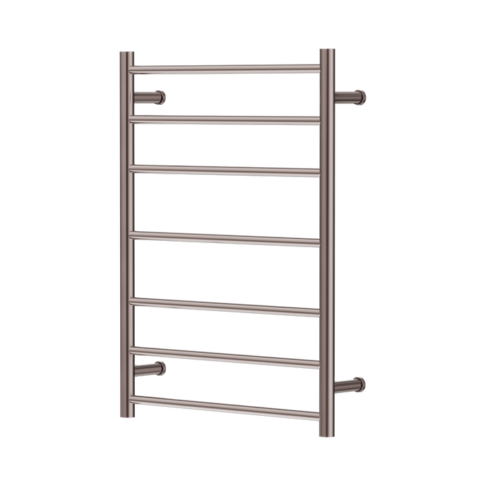 Nero Mecca 12V 7 Bar Heated Towel Ladder - Brushed Bronze