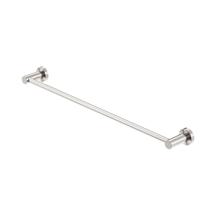 Nero Mecca Single Towel Rail 600mm - Brushed Nickel