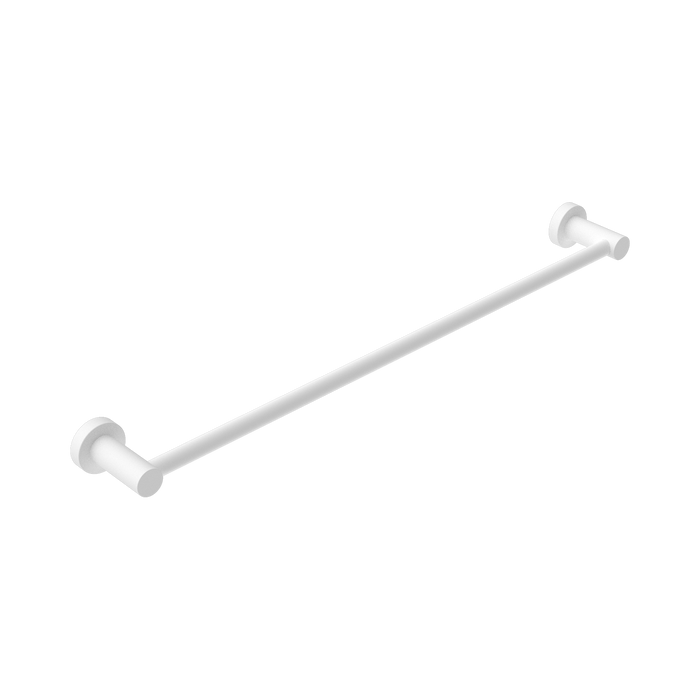 Nero Mecca Single Towel Rail 600mm - Matte White