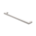 Nero Mecca 240V Single Heated Towel Rail - Brushed Nickel