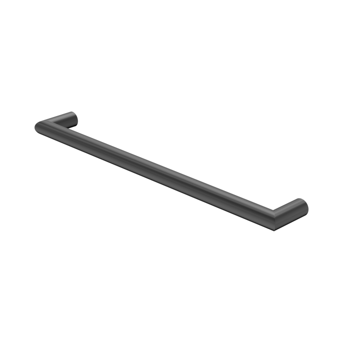 Nero Mecca 240V Single Heated Towel Rail - Gun Metal