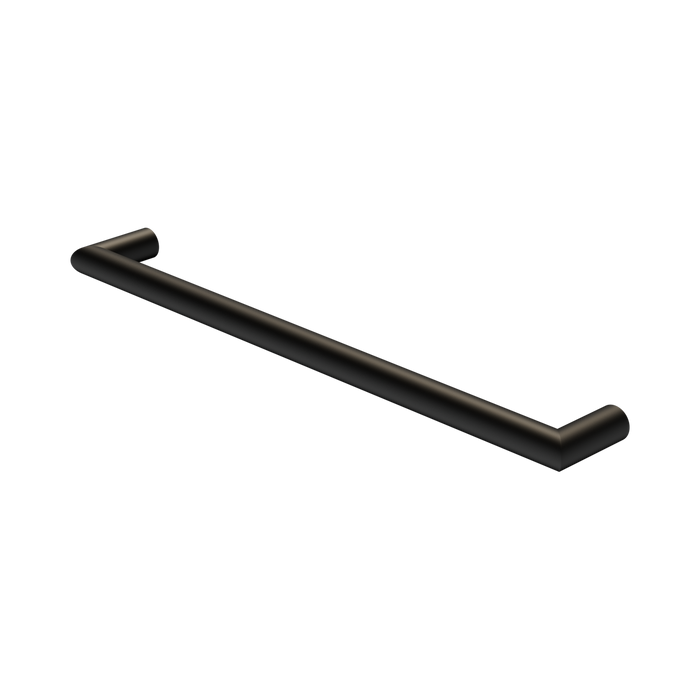 Nero Mecca 240V Single Heated Towel Rail - Matte Black