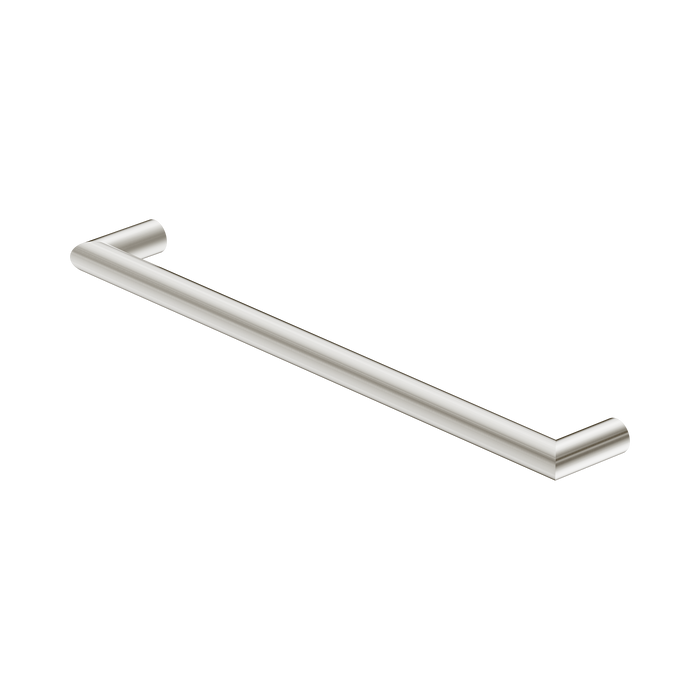 Nero Mecca 12V Single Heated Towel Rail - Brushed Nickel