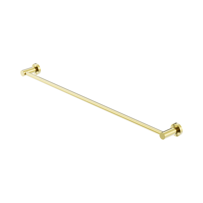 Nero Mecca Single Towel Rail 800mm - Brushed Gold