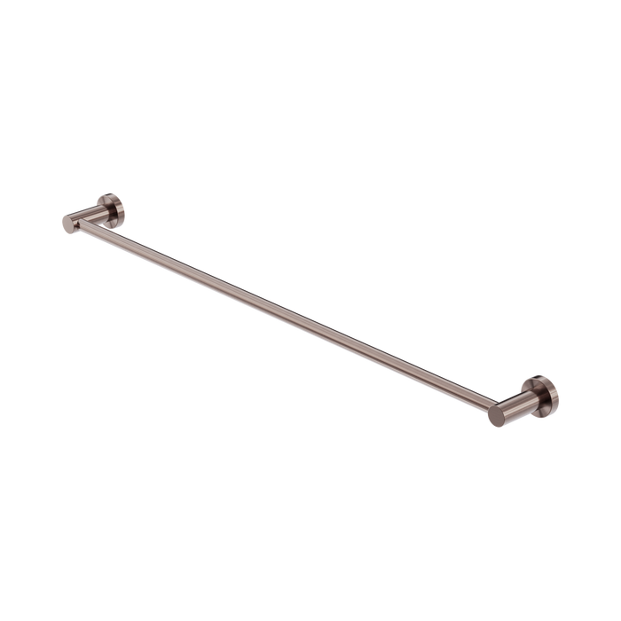 Nero Mecca Single Towel Rail 800mm - Brushed Bronze
