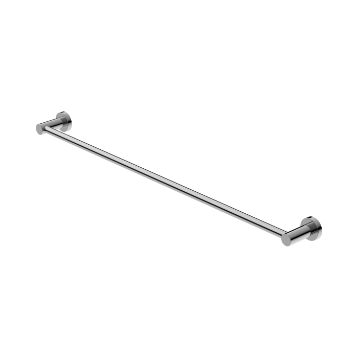 Nero Mecca Single Towel Rail 800mm - Chrome