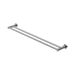 Nero Mecca Double Towel Rail 800mm - Chrome