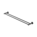 Nero Mecca Double Towel Rail 800mm - Gun Metal