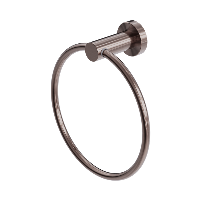 Nero Mecca Hand Towel Ring - Brushed Bronze