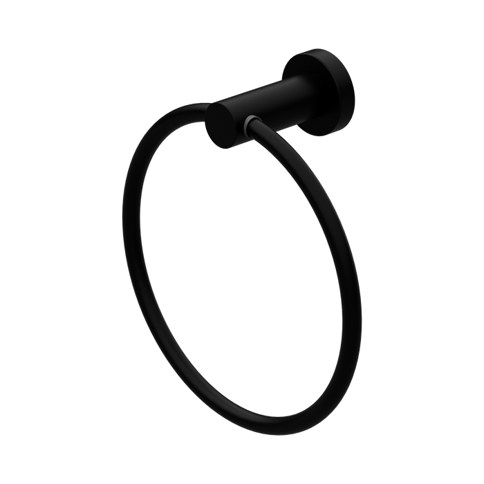 Nero Mecca Hand Towel Ring - Matte Black