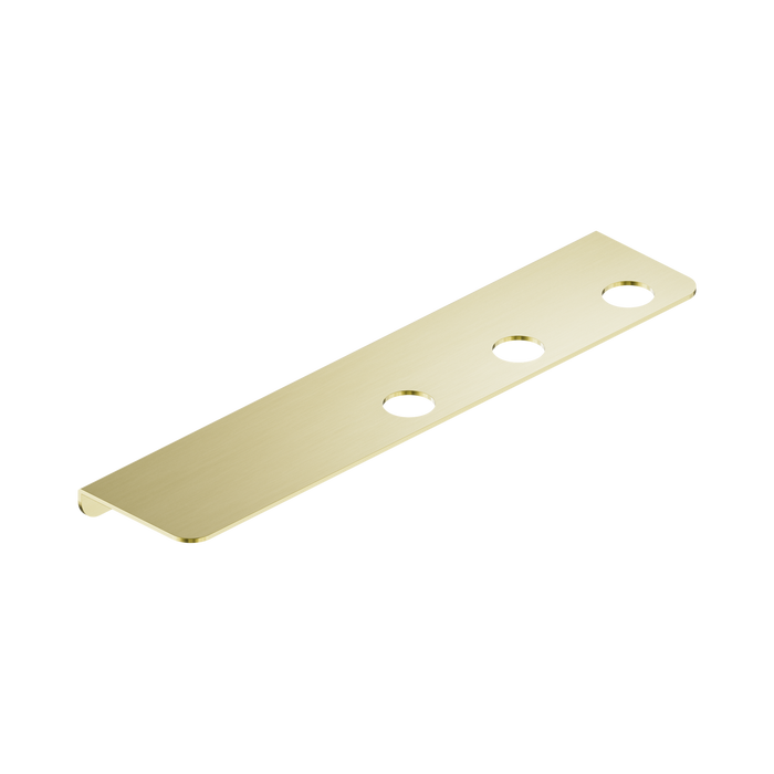 Nero Mecca Triple Soap Bottle Holder With Shelf - Brushed Gold