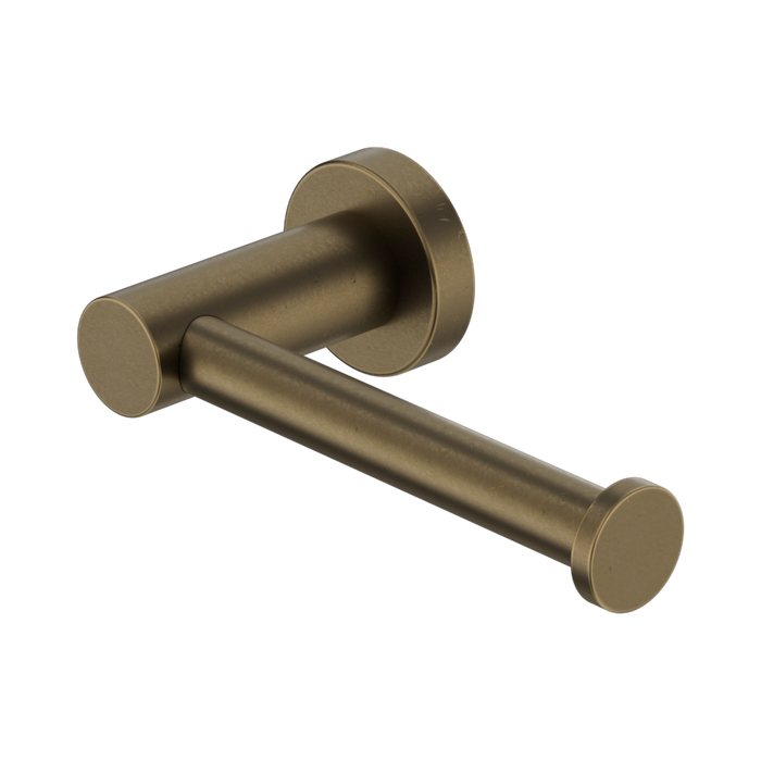 Nero Mecca Toilet Roll Holder - Tumbled Antique Brass