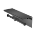 Nero Mecca Double Toilet Roll Holder With Shelf - Gun Metal