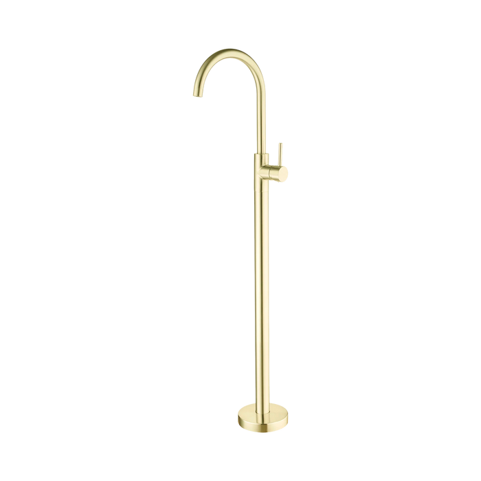 Nero Mecca Freestanding Bath Mixer - Brushed Gold