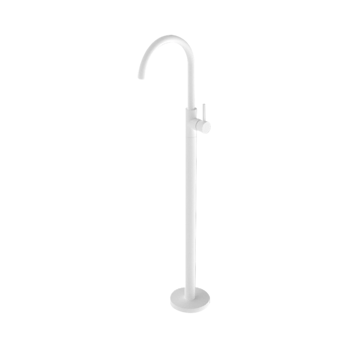 Nero Mecca Freestanding Bath Mixer - Matte White