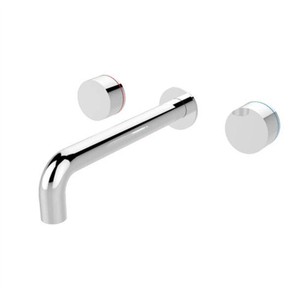 Nero Kara Wall Basin Set 180mm Spout