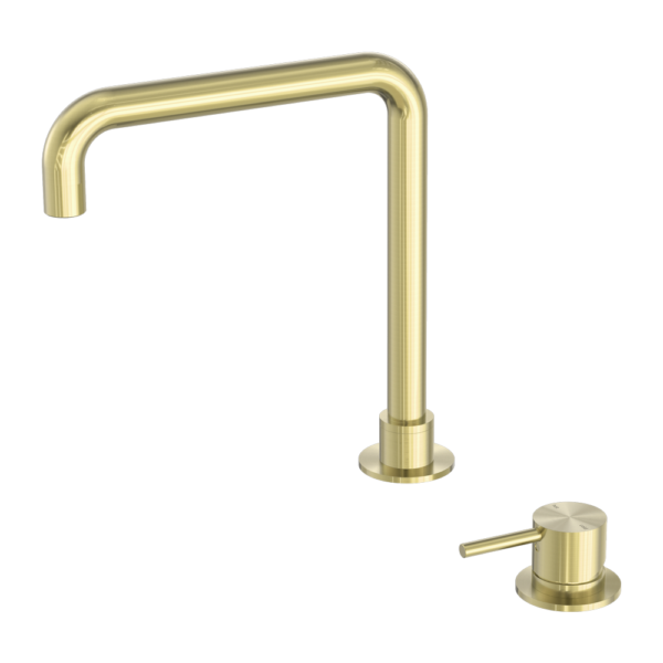 Nero Mecca Hob Basin Mixer Square Swivel Spout