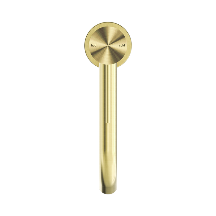 Nero NR221901EBG Mecca Mid Tall Basin Mixer Brushed Gold image 2 | SKU: NR221901EBG