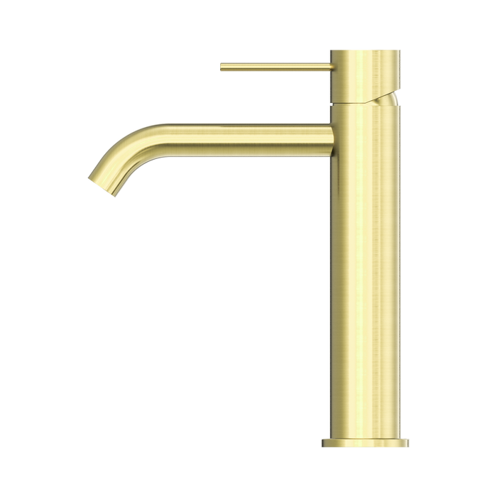 Nero NR221901EBG Mecca Mid Tall Basin Mixer Brushed Gold image 3 | SKU: NR221901EBG
