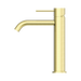 Nero NR221901EBG Mecca Mid Tall Basin Mixer Brushed Gold image 3 | SKU: NR221901EBG