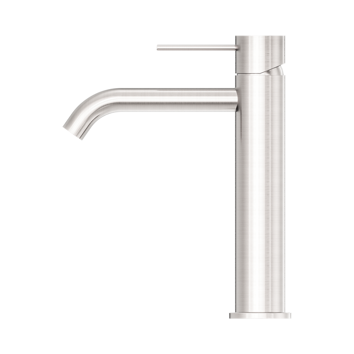 Nero NR221901EBN Mecca Mid Tall Basin Mixer Brushed Nickel image 3 | SKU: NR221901EBN