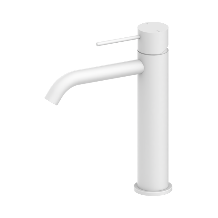 Nero Mecca Mid Tall Basin Mixer - Matte White