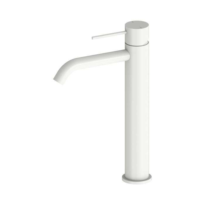 Nero Mecca Tall Basin Mixer - Matte White