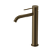 Nero Mecca Tall Basin Mixer - Tumbled Antique Brass