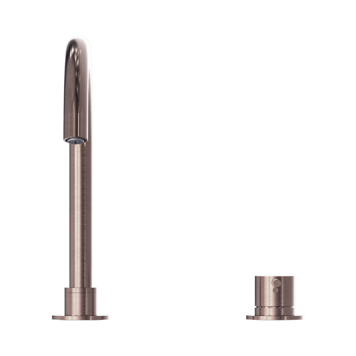 Nero NR221901bBZ Mecca Hob Basin Mixer Round Swivel Spout Brushed Bronze image 2 | SKU: NR221901BBZ