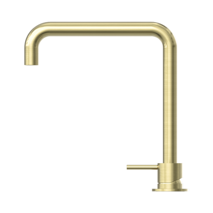 Nero NR221901cBG Mecca Hob Basin Mixer Square Swivel Spout Brushed Gold image 3 | SKU: NR221901CBG