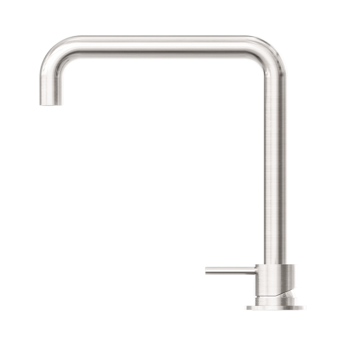 Nero NR221901cBN Mecca Hob Basin Mixer Square Swivel Spout Brushed Nickel image 3 | SKU: NR221901CBN