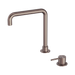 Nero Mecca Hob Basin Mixer Square Swivel Spout - Brushed Bronze