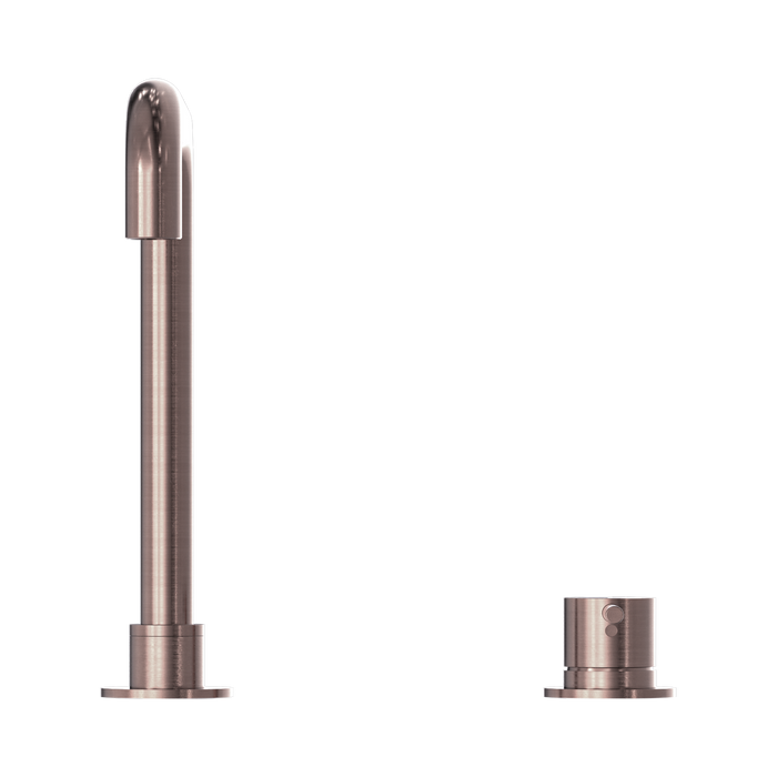 Nero NR221901cBZ Mecca Hob Basin Mixer Square Swivel Spout Brushed Bronze image 2 | SKU: NR221901CBZ