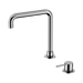 Nero Mecca Hob Basin Mixer Square Swivel Spout - Chrome