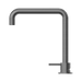 Nero NR221901cGM Mecca Hob Basin Mixer Square Swivel Spout Gun Metal image 3 | SKU: NR221901CGM
