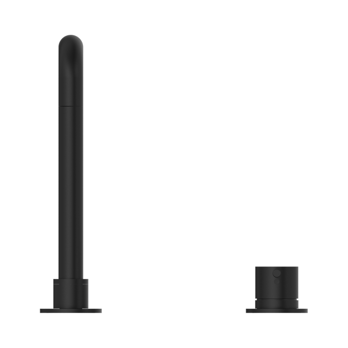 Nero NR221901cMB Mecca Hob Basin Mixer Square Swivel Spout Matte Black image 2 | SKU: NR221901CMB
