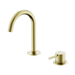 Nero Mecca Hob Basin Mixer Set Arc Spout - Brushed Gold