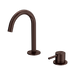 Nero Mecca Hob Basin Mixer Set Arc Spout - Rome Bronze
