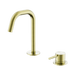 Nero Mecca Hob Basin Mixer Set Edge Spout - Brushed Gold