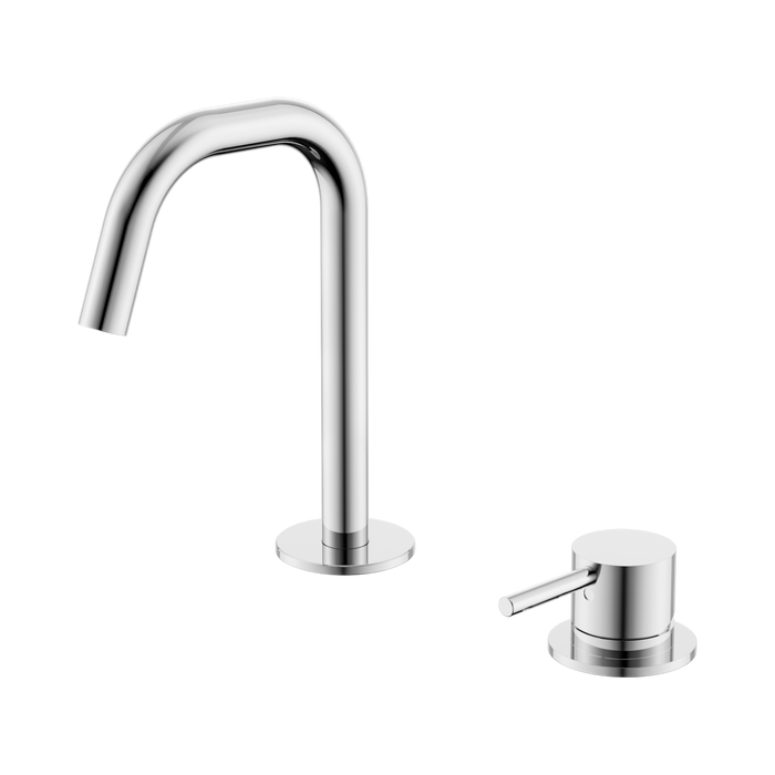 Nero Mecca Hob Basin Mixer Set Edge Spout - Chrome