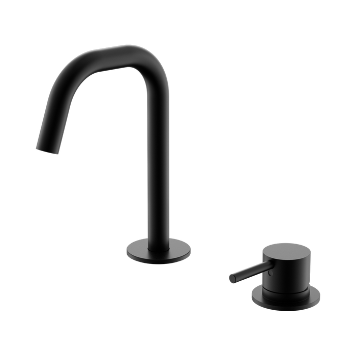 Nero Mecca Hob Basin Mixer Set Edge Spout - Matte Black