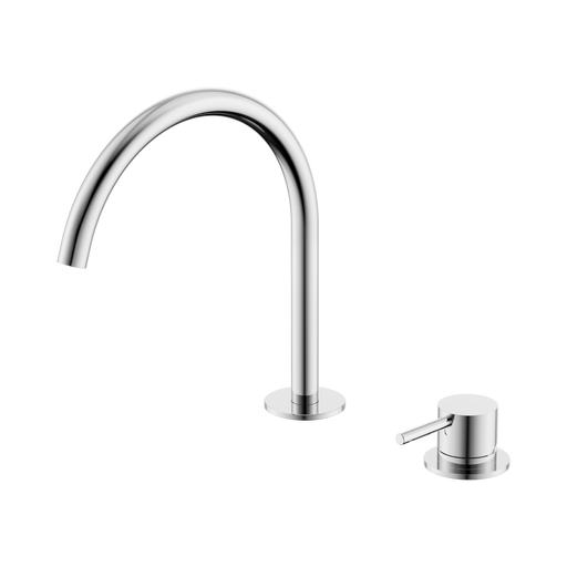 Nero Mecca Hob Bath/Kitchen Mixer Set Arc Spout - Chrome
