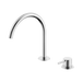 Nero Mecca Hob Bath/Kitchen Mixer Set Arc Spout - Chrome