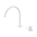 Nero Mecca Hob Bath/Kitchen Mixer Set Arc Spout - Matte White